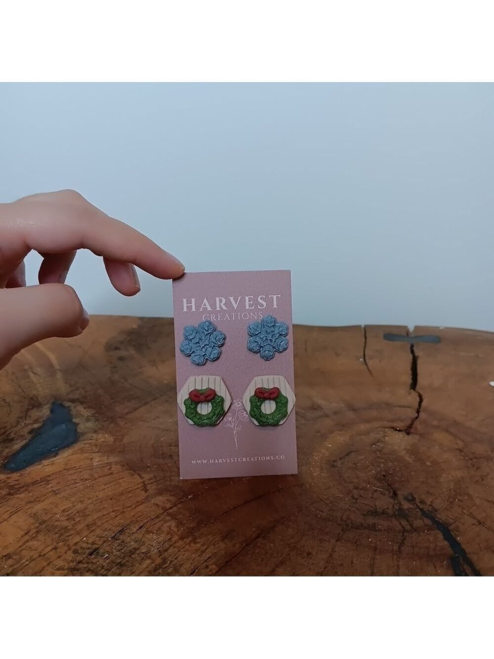 NWT Harvest Creations Christmas Holiday Polymer Clay Earrings